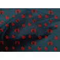 thumbnail image 4 of oneOone Tissu Popeline Coton Bleu Sarcelle Rouge Insecte Matériel de Robe Tissu Imprimé Tissu au Mètre 56 Pouces de Large, 4 of 4