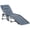Grey, variant on Outsunny Outdoor Lounge Chair, Folding Chaise Lounge, Patio Padded Tanning Chair with 5-position Adjustable Backrest, Pillow and Pocket for Deck, Beach, Lawn and Sunbathing, Beige