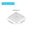 thumbnail image 2 of Uxcell Rondelle Carrée, Lot de 50, M3x16x16x1 mm, Rondelles Carrées pour Plaques en Acier Inoxydable 304, 2 of 5