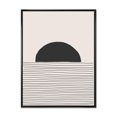 thumbnail image 1 of Designart Lignes géométriques minimales et cercle V ART MURAL À CADRE FLOTTÉ, 1 of 4