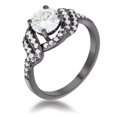 thumbnail image 1 of Precious Stars R08726B-C01-06 Precious Stars Blackplated Cubic zirconia Pave Twist Fashion Ring, 1 of 1