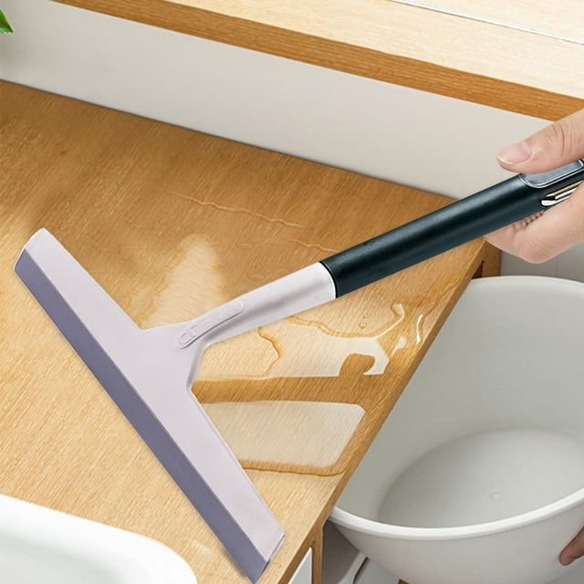 Long Handle Glass Scraper with 360° Rotating Head for Streak-Free Window, Tile and Wall Cleaning - Ergonomic Design, Easy-Grip Handle - Green, Orange, Light Green Options - Home Cleaning