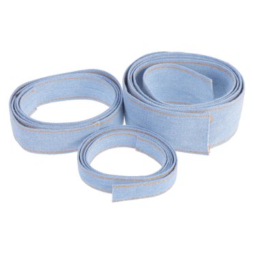 3pcs Yards Stitch Denim Ribbon Layering Cloth Fabric Jeans Bows Ribbon for DIY