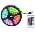 thumbnail image 1 of Lumières DEL pour Télé PC Moniteur de Jeu Télé Rétroéclairage DEL Télécommande Bandes Lumineuses DEL Changeant de Couleurs Alimentées par USB Lumières de Télé RVB Bandes Lumineuses Multicolores pour Pièces Fête Bar Décoration Étanche, 1 of 8