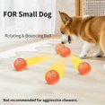 thumbnail image 2 of Meottam Interactive Dog Toys Ball for Small & Medium Dogs, Electric Bouncing Durable Automatic Rolling Balls with LED Lights, Waterproof Smart Tennis Pets Chew Toys for Dogs and Cats (Orange), 2 of 6