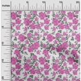 thumbnail image 1 of oneOone Cotton Silk Fabric Leaves & Floral Ikat Printed Craft Fabric BTY 42 Inch Wide, 1 of 4