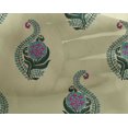 thumbnail image 4 of oneOone Georgette Viscose Fabric Leaves & Floral Block Printed Craft Fabric BTY 42 Inch Wide, 4 of 4