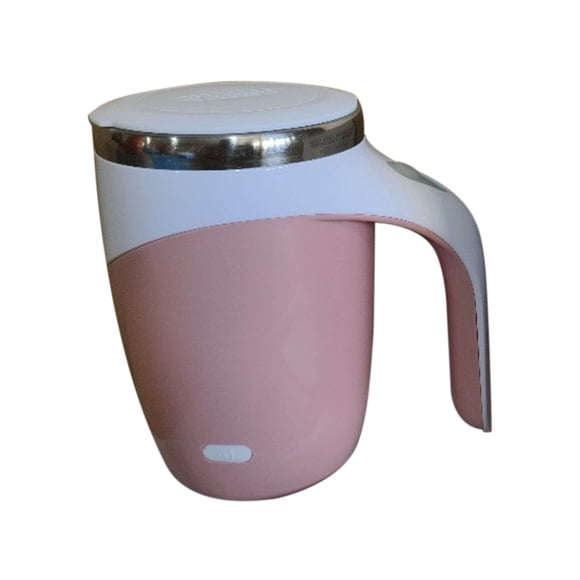 Cagogo Tasse à Agitation Automatique à Moins de 5 $, Tasse à Café à Agitation Magnétique Automatique, Tasse Auto-Mélangeuse en Acier Inoxydable, Tasse de Voyage Portable à Mélange Magnétique, Tasse à Agitation Isolée Thermiquement avec Couvercle