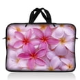 thumbnail image 1 of LSS Laptop Sleeve Bag 10.2 Inch Pink Plumeria Flower Neoprene Case, 1 of 1