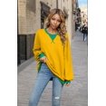 thumbnail image 4 of T-shirts à Manches Longues pour Femmes Jaune G, 4 of 8