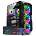 thumbnail image 1 of AQVIN - AQB70 Gaming PC Tower with Intel Core i7 Up to 4.60Ghz, RTX 3050 GDDR6 6GB Graphics Card, 1TB NVMe SSD 16GB RAM Memory, RGB Fans, Windows 11 Pro - Black, 1 of 5