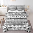 thumbnail image 1 of Western Aztec Bed in a Bag King Size Comforter Set 7 Pieces,Bohemian Stripes Bedding Sets Exotic Geometric Sheet Set with Comforter,Tribe Geometry Bed Set, 1 of 6