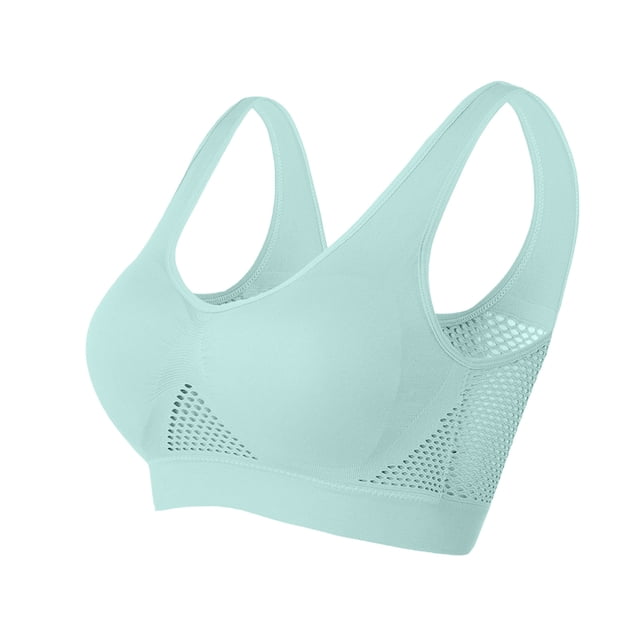 Timegard Sports Bras for Women Plus Size Full Coverage No Underwire High Support Breathable Athletic Bra
