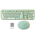 thumbnail image 2 of Ensemble Clavier et Souris Mignon pour Bureau, 104 Touches, Sensation Mécanique, Style Rétro de Machine à Écrire, Connexion USB, Compatible, 2 of 7