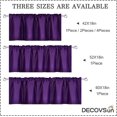 thumbnail image 5 of EcoNesxp 18 Inch Small Window Piece Royal Purple Kitchen Window Valance Blackout Rod Pocket Valance for 42 x 18 Inch Small Window 1 Piece Inch Small Window, 5 of 5