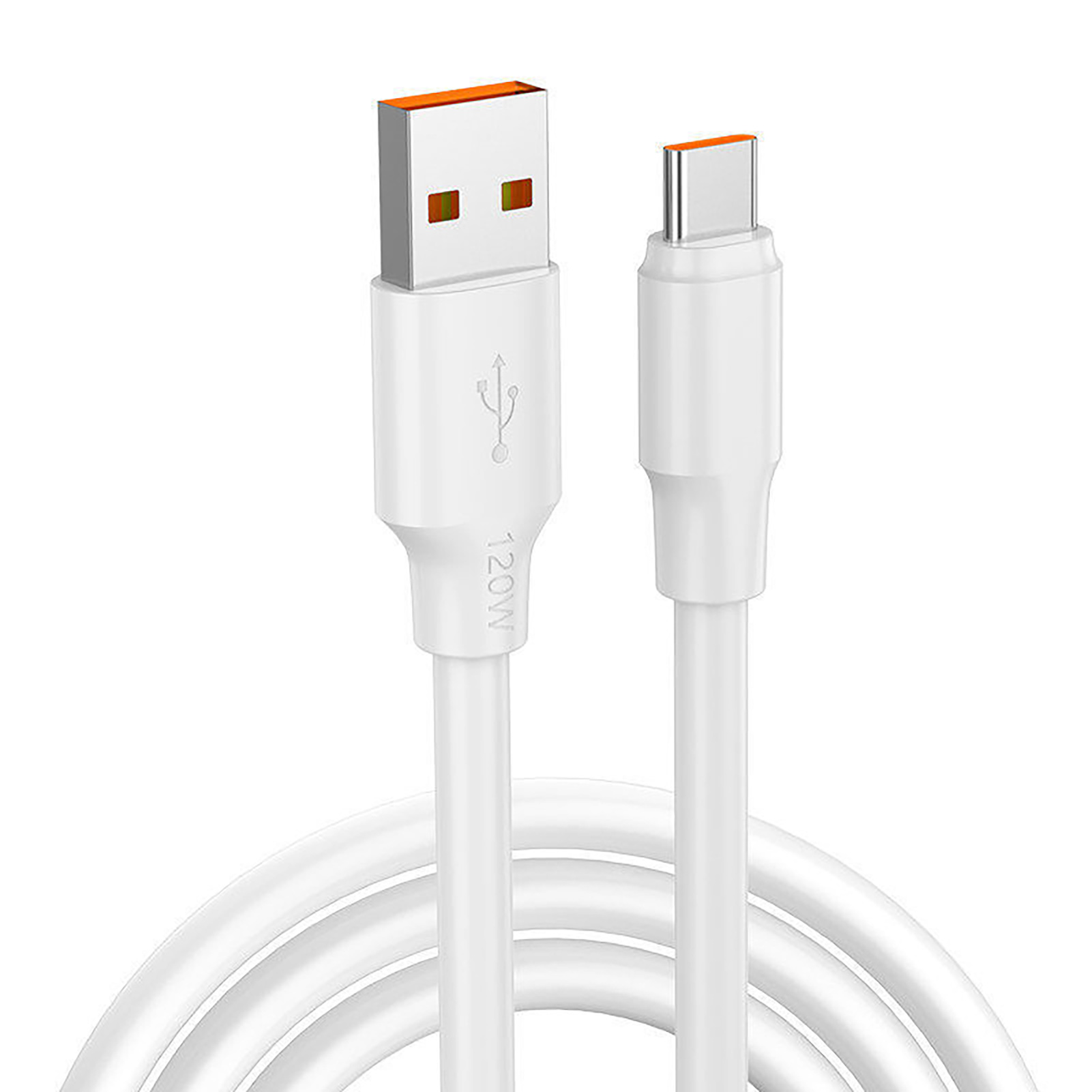Trayknick Data Cable Safe Fast Charging 120W Type-C Mobile Phone Data Line Charger Wire for Home