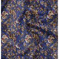 thumbnail image 1 of Soimoi Blue Rayon Crepe Fabric Leopard Animal Skin Fabric Prints By Yard 46 Inch Wide, 1 of 6
