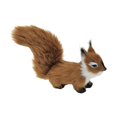 thumbnail image 3 of Plush Squirrel Ornament 12cm Holiday Party Plush Doll Simulation Squirrel Model coffee, 3 of 9