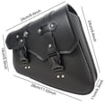 thumbnail image 3 of Langgg Universal Motorcycle Wallets Cards Money Large Capacity Saddle Bag Saddle Storage Bag Portable Adjustable Side Pack Tool Bags Set 1 Left 1pc, 3 of 7