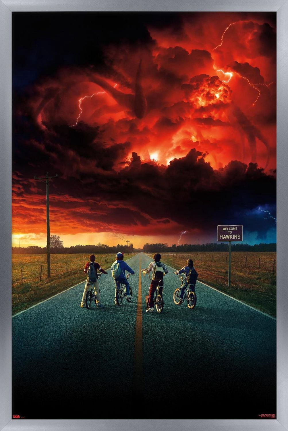 Netflix Stranger Things: Season 2 - Key Art Wall Poster, 22.375" x 34" Framed