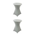 thumbnail image 1 of Wweixi Versatile Elastic Cocktail Table Set Fitting For Any Occasion Environmentally Friendly Polyester silver 2Set, 1 of 6
