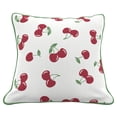 thumbnail image 1 of HOMETRENDS 16" x 16" Cherry Outdoor Toss Cushion, Fade Resistant, 1 of 9