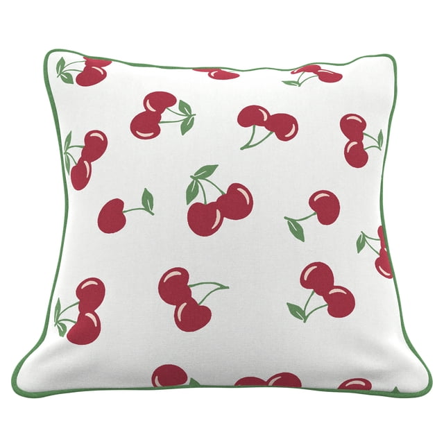 HOMETRENDS 16" x 16" Cherry Outdoor Toss Cushion, Fade Resistant