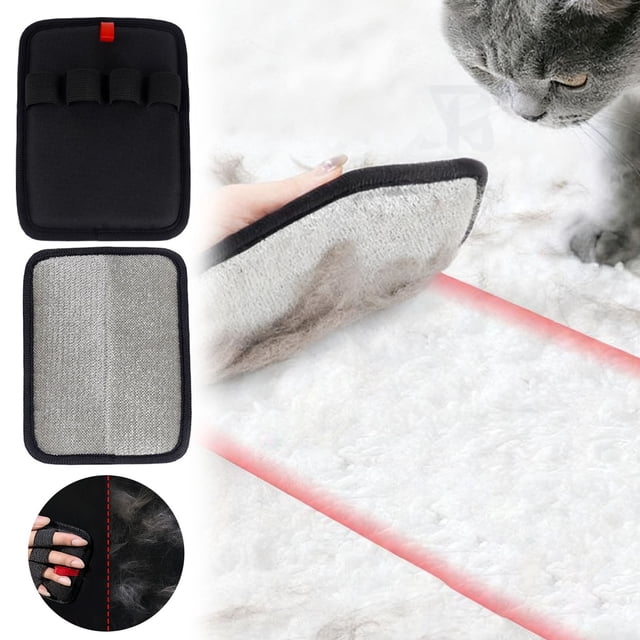 Outil Amélioré d'Élimination des Poils d'Animaux pour Tapis et Solutions de Nettoyage pour Poils Longs Gadget d'Extraction Électrostatique Réutilisable pour Chats et Chiens Soins pour Animaux Intérieur Extérieur