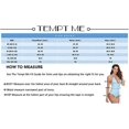 thumbnail image 5 of Women Two Piece Swimsuits High Waisted Ruffle Flounce Bikini V Neck Tummy Control Bathing Suit Yellow Floral (S, 5 of 5