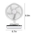thumbnail image 3 of LSLJS USB Desk Fan, Cordless Rechargeable Mini Portable Fan, 180' Automatic Shaking Head Desktop Fan with 4 Speeds, LED Display, Strong Airflow Quiet Operation, Mini Fan, 3 of 6