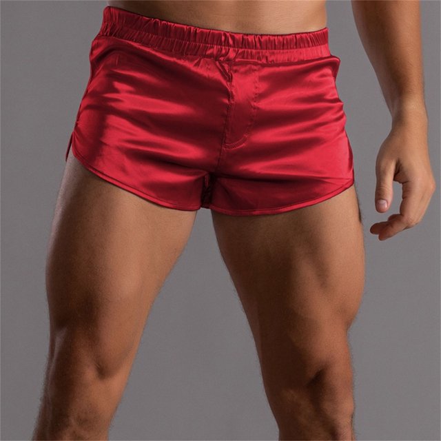 LSLJS Men's Casual Solid Color Pajama Shorts, Gym Shorts Gifts for Men