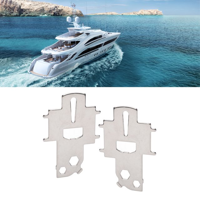 Clé de Plaque de Pont, Acier Inoxydable 316 Résistant à l'Érosion 2 Pcs Outil de Clé de Gaz de Bateau Robuste pour Réservoir de Carburant et d'Eau