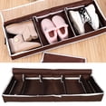 thumbnail image 3 of Large Shoe Organizer, PVC Cover Adjustable Dividers Design Underbed Visible Shoe Storage Box Bin for Women and Men, 3 of 8
