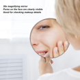 thumbnail image 3 of 30x Magnifying Mirror, 6 Inch Magnified Mirror with 3 Suction Cups, Travel Size Round Mirror for Makeup and Brow Trimming with Clear Visibility (Gold), 3 of 8