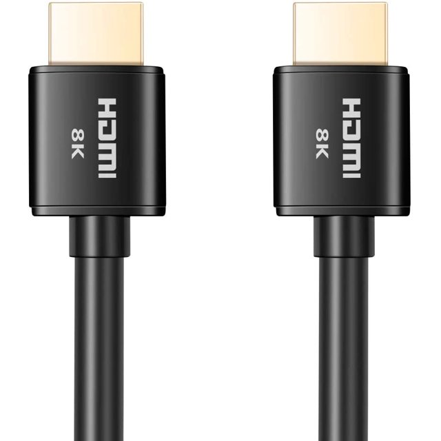 Buyer’s Point Ultra High Speed HDMI 2.1 Cable CL3 Rated Dynamic HDR 1.8M(6ft) 8K 120Hz, 48Gbps, Dolby Vision, eARC, Compatible with Apple TV, Nintendo Switch, Roku, Xbox, PS4, Pack of 2 Black