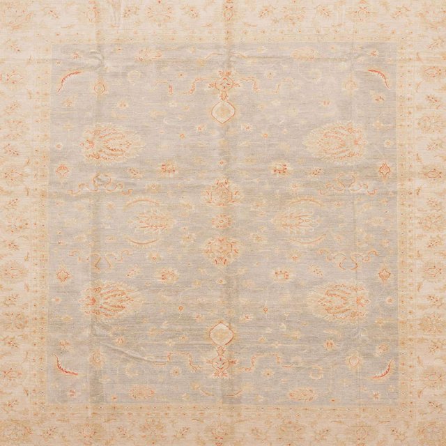Ahgly Company Tapis d'Intérieur Carrés Abstraits Bruns Abstraits pour Aire, 4 Pieds Carré
