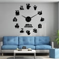 thumbnail image 1 of Boovnll Christmas Decorations, Christmas Frameless Diy Wall Mute Clock 3D Mirror Sticker Home Decor, Home Decor, Christmas Decor, Outdoor Christmas Decorations, 1 of 2