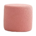 thumbnail image 1 of Foot Rest Stool Stylish Ottoman Footstools Ottomans for Home Bedside Doorway Pink, 1 of 8
