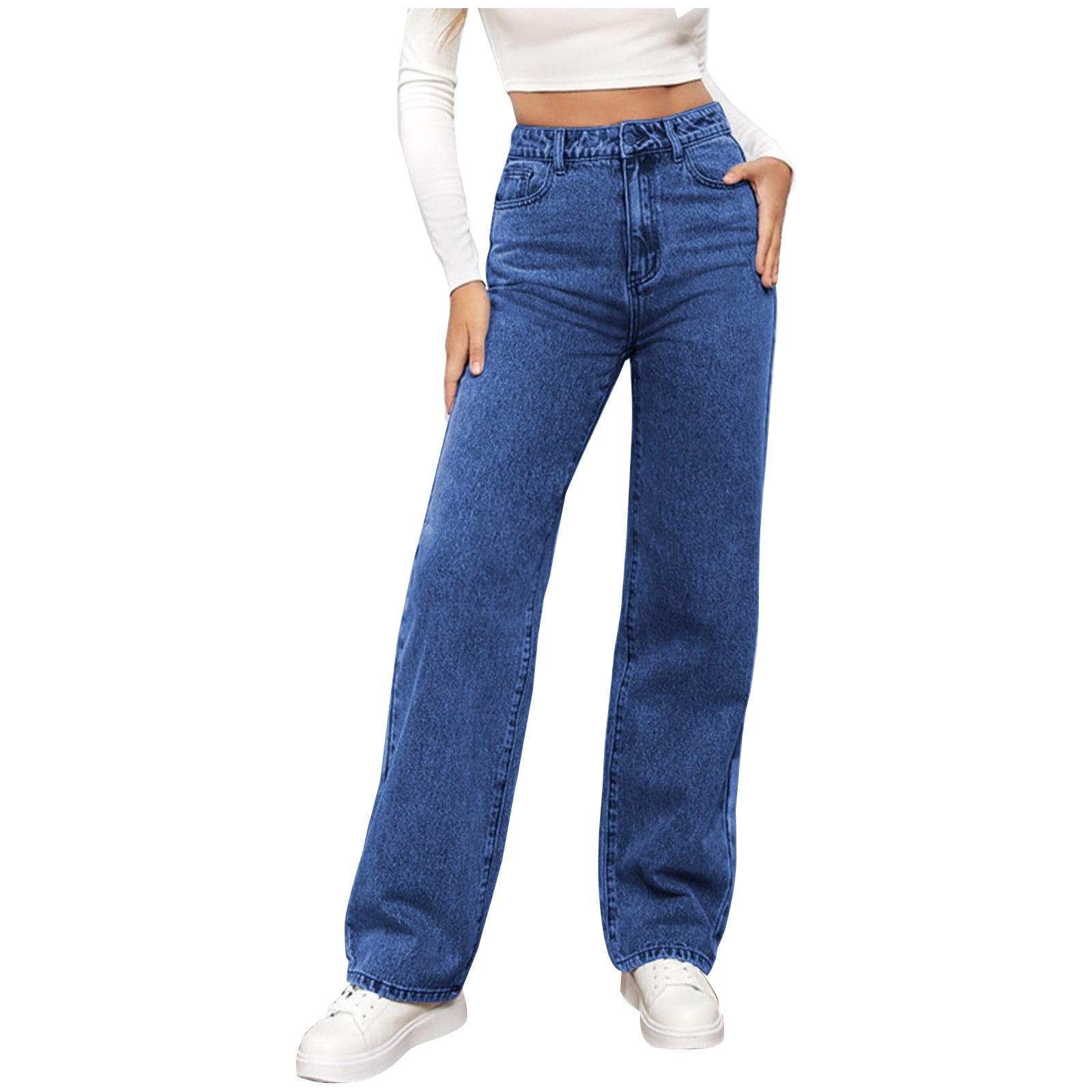 Ketyyh-chn99 High Waist Jeans for Women High Rise Straight Jeans