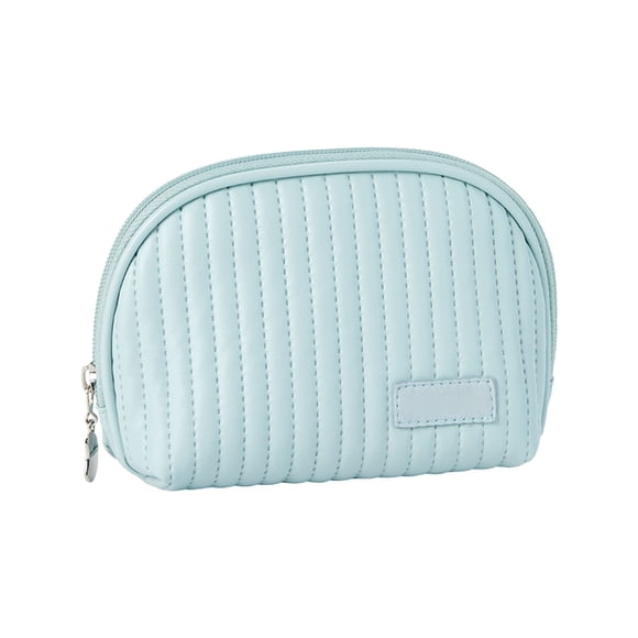 FcBaudy Makeup Bag,Cosmetic Bag,Large Make Up Bag for Women Semicircle Cake Cosmetic Bag Cosmetic Storage Bag Travel Cosmetic Bag Mini Hand Cosmetic Bag Leather makeup bag