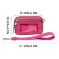 thumbnail image 2 of Boovnll Home Storage, Transparent Pvc Card Wrist Bag Portable Bank Card Coin Storage Bag, Storage, Storage and Organization, Organization and Storage, 2 of 5