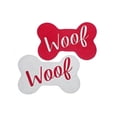thumbnail image 1 of Mat De Compagnie En Forme D'Os En Coton Tressé (Woof) - Ensemble De 2, 1 of 1