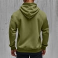 thumbnail image 4 of Men's Solid Color Cargo Hooded Jacket with Multiple Pockets, Raglan Long Sleeve, Breathable Nylon Spandex for Sports Training and Casual Outdoor Wear, 4 of 5