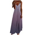 thumbnail image 2 of Ovzne Robes pour Femmes Robe de Plage Robes d'Été pour Femmes Imprimé Sans Manches Col Rond Robe Décontractée Robes Robe de Printemps Imprimée Liquidation, 2 of 5