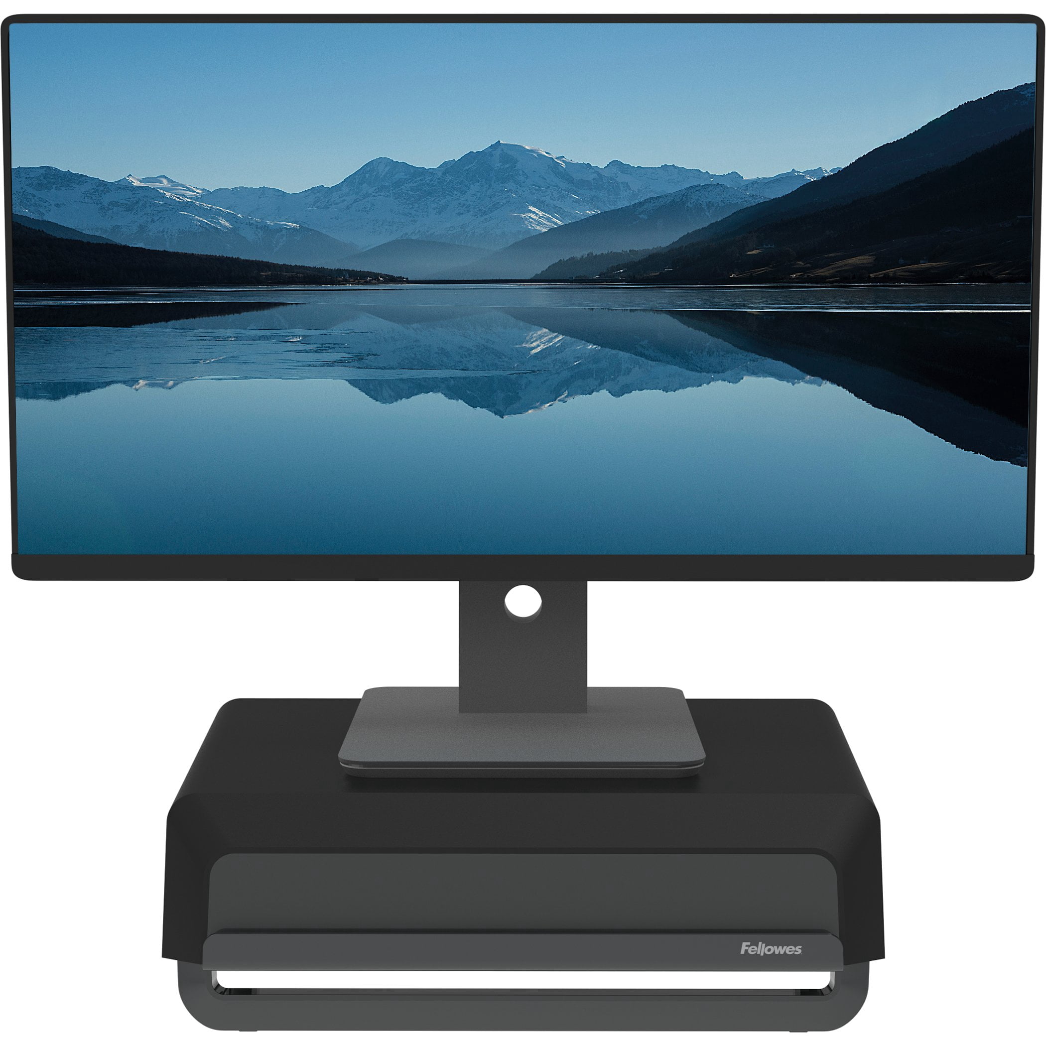 Support d'écran Fellowes Breyta, doté de 3 réglages de hauteur différents de 2" à 4"