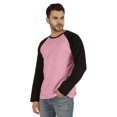 thumbnail image 3 of Inkmeso T-Shirt à Col Rond Coupe Régulière pour Homme, Raglan Uni à Manches Longues, 3 of 7