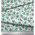 thumbnail image 3 of Soimoi Poly Georgette Fabric Leaves & Floral Artistic Print Sewing Fabric Yard 42 Inch Wide, 3 of 4