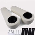thumbnail image 1 of PIT66 Universal Golf Cart Rear Seat Arm Rest Cushion with Cup Holder, Compatible with EZGO, Club Car, Yamaha and Other Golf Cart Models, Off White, 2Pcs, 1 of 4