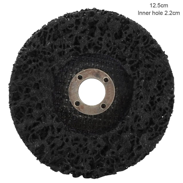 Sanding Wheel Paint Rust Removal Grinding Disc Stainless Steel rust removal disc; Polishing Wheel, Black, 125mm, 22mm Inner Hole
