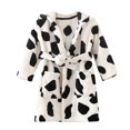 thumbnail image 2 of LSLJS Toddler Baby Boys Girls Cartoon Bathrobe Cape Beach Towel Hoodie Robe Night-Robe, Kids Robe( 5-6 Years, White ), 2 of 5